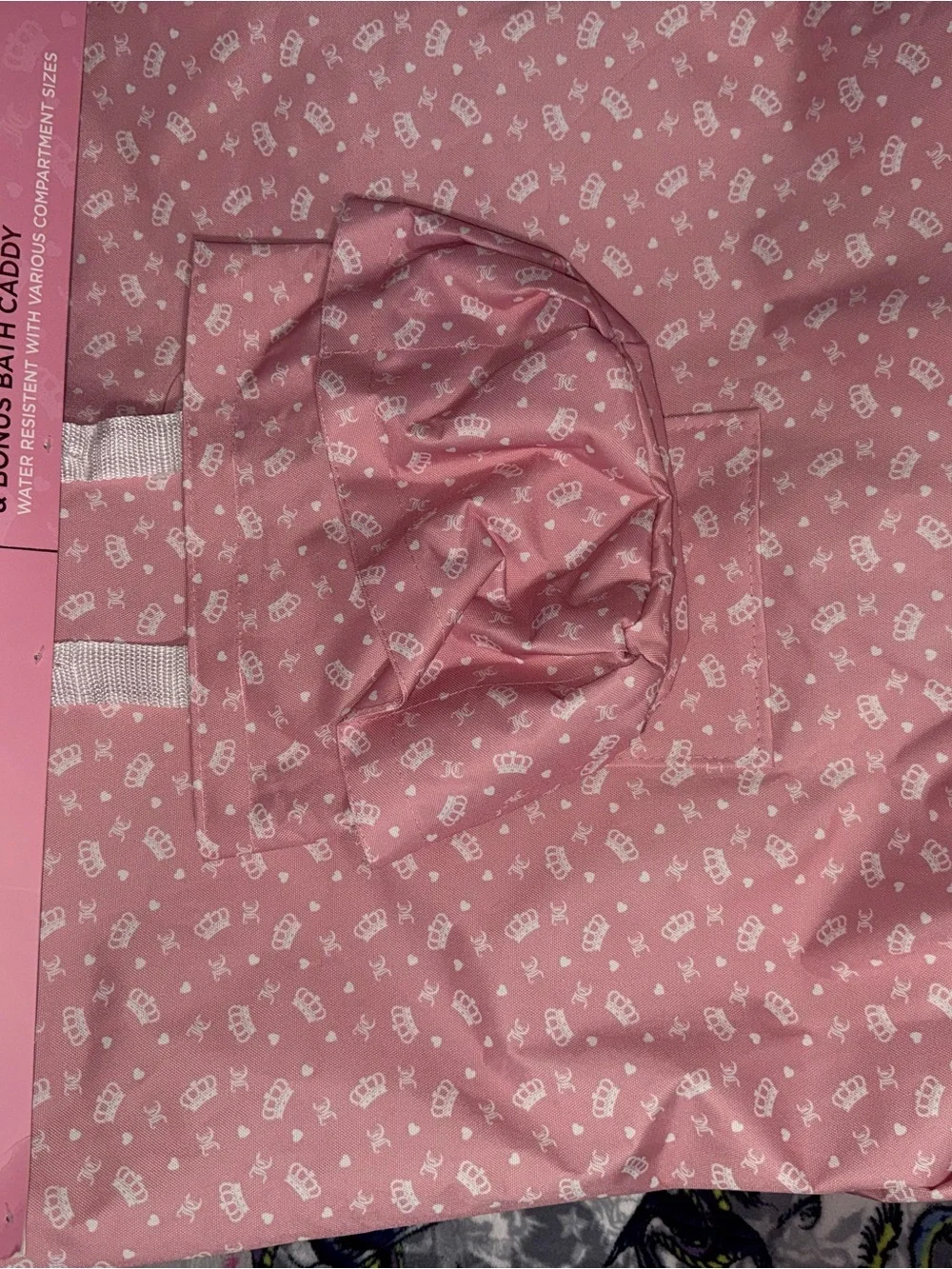 Juicy Couture Pink Logo Print Backpack Laundry Bag